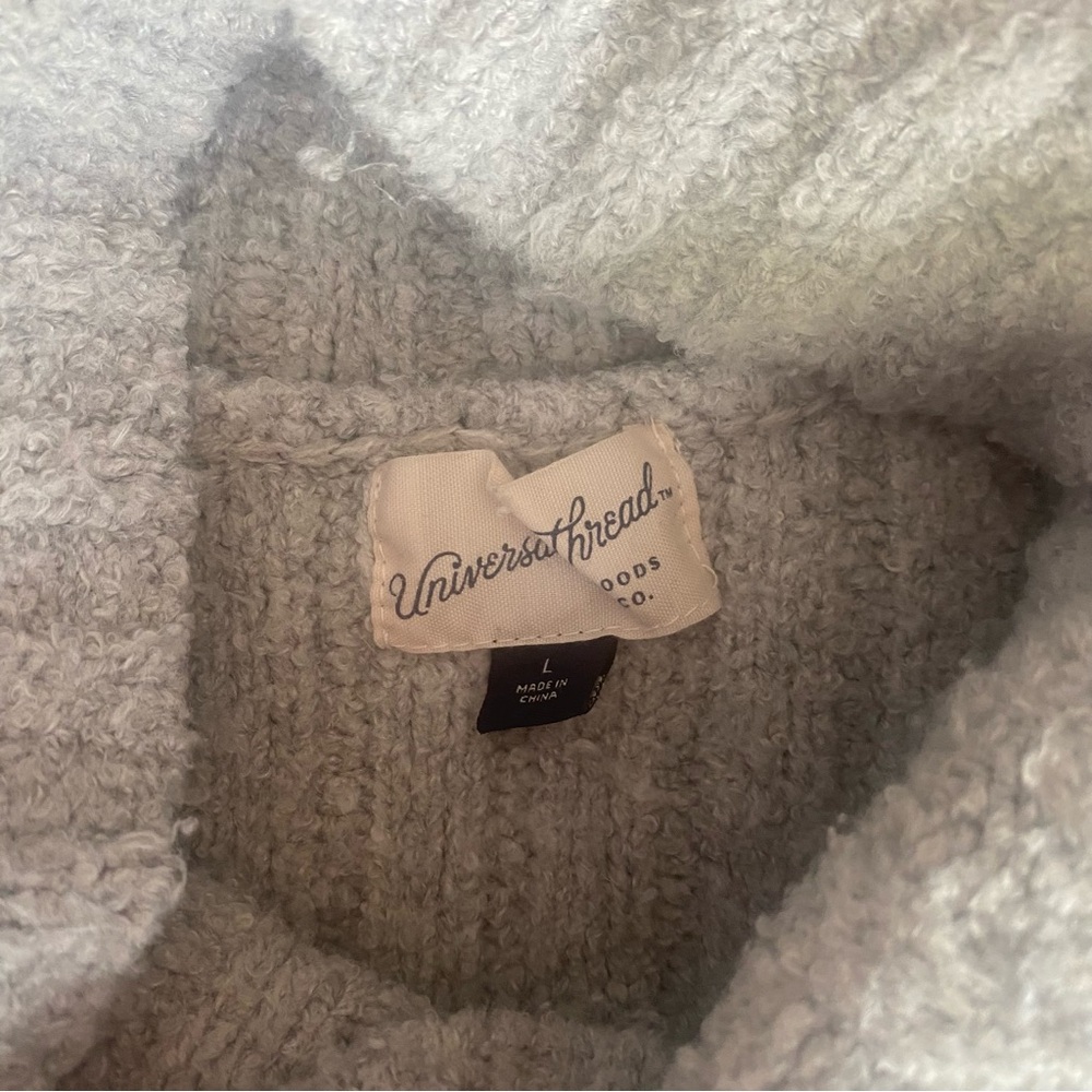 Universal Thread Gray Chunky Knit Turtleneck Swea… - image 3